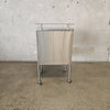 Vintage Stainless Steel Rolling Medical Cabinet