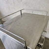 Vintage Stainless Steel Rolling Medical Cabinet