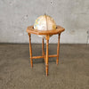 Vintage 1977 Replogle 12" World Globe in Wood Floor Stand