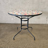 Mosaic Top Metal Patio Table