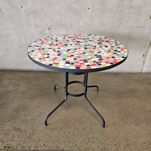 Mosaic Top Metal Patio Table