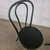 Pair of Black All Metal Bistro Chairs