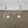 Vintage Pharmacy / Pastry Metal and Glass Riser