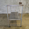 Vintage Stainless Steel Rolling Medical Table