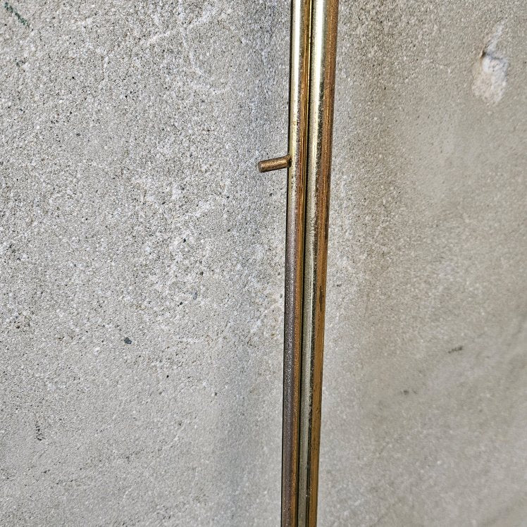 Vintage Sanctuary Brass & Wood Candlelighter w Bell Snuffer