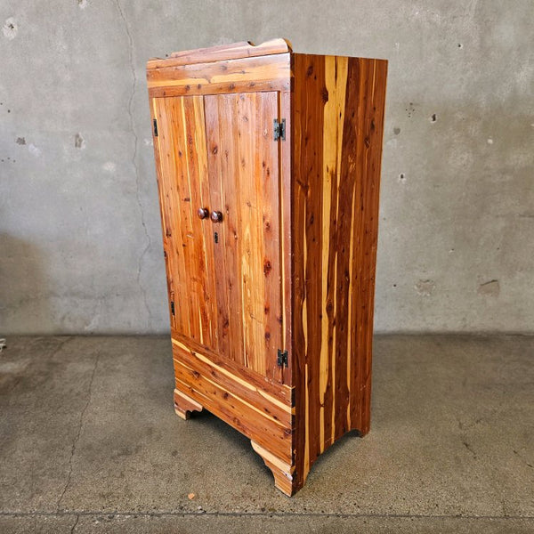 Vintage Knotty Pine Armoire / Closet