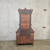 1880s Refurbished Eastlake Mirrored Dresser with Marble Top