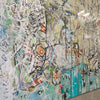 Original Epoxy & Acrylic on Canvas Abstract Artwork 2019 by Listed Artist DR
