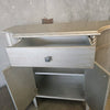 Contemporary Demilune Wood Cabinet