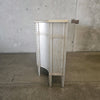 Contemporary Demilune Wood Cabinet
