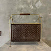 Mid Century Modern Brass Magazine Rack