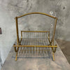 1960s Brass Metal Bamboo Style Magazine Rack