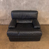 Italian Black Leather Chair