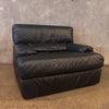Italian Black Leather Chair