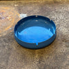 Blue Enameled Metal Ash Tray