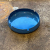Blue Enameled Metal Ash Tray