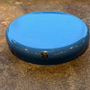 Blue Enameled Metal Ash Tray