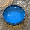 Blue Enameled Metal Ash Tray
