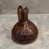 Vintage Crackle Glass Pitcher in the Style of Blenko