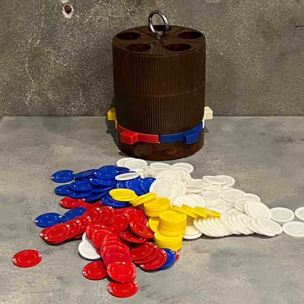 Vintage Rotating Poker Chip Dispenser Designed by Francesco Collura