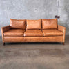 Crate & Barrel Trevor Leather Sofa