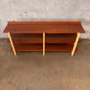 CB2 Stax Console Walnut Shelves w/ Oak Supporting Frame