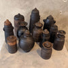 Set of Twelve (12) Vintage Tibetan Yak Butter Jars
