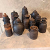 Set of Twelve (12) Vintage Tibetan Yak Butter Jars