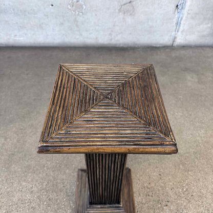 Vintage Split Reed Pedestal