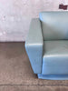 Post Modern Blue Leather Lounge Chair