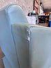 Post Modern Blue Leather Lounge Chair
