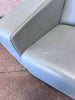 Post Modern Blue Leather Lounge Chair