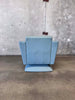 Post Modern Blue Leather Lounge Chair