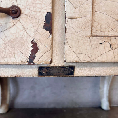 1920s Vintage Locking Doctor Medical Cabinet