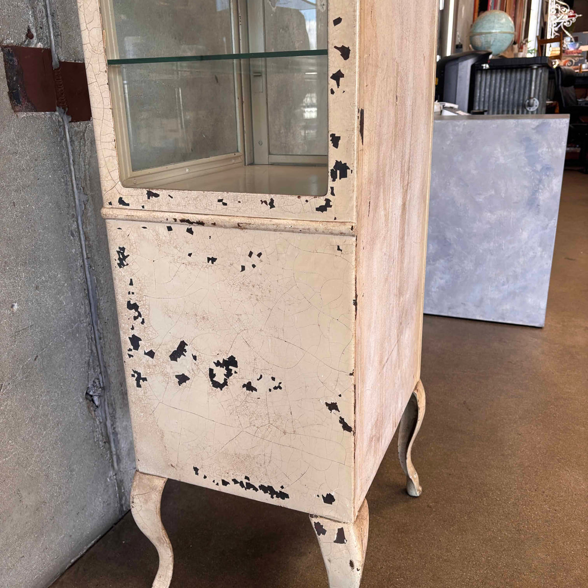 1920s Vintage Locking Doctor Medical Cabinet