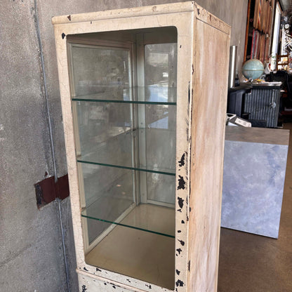 1920s Vintage Locking Doctor Medical Cabinet