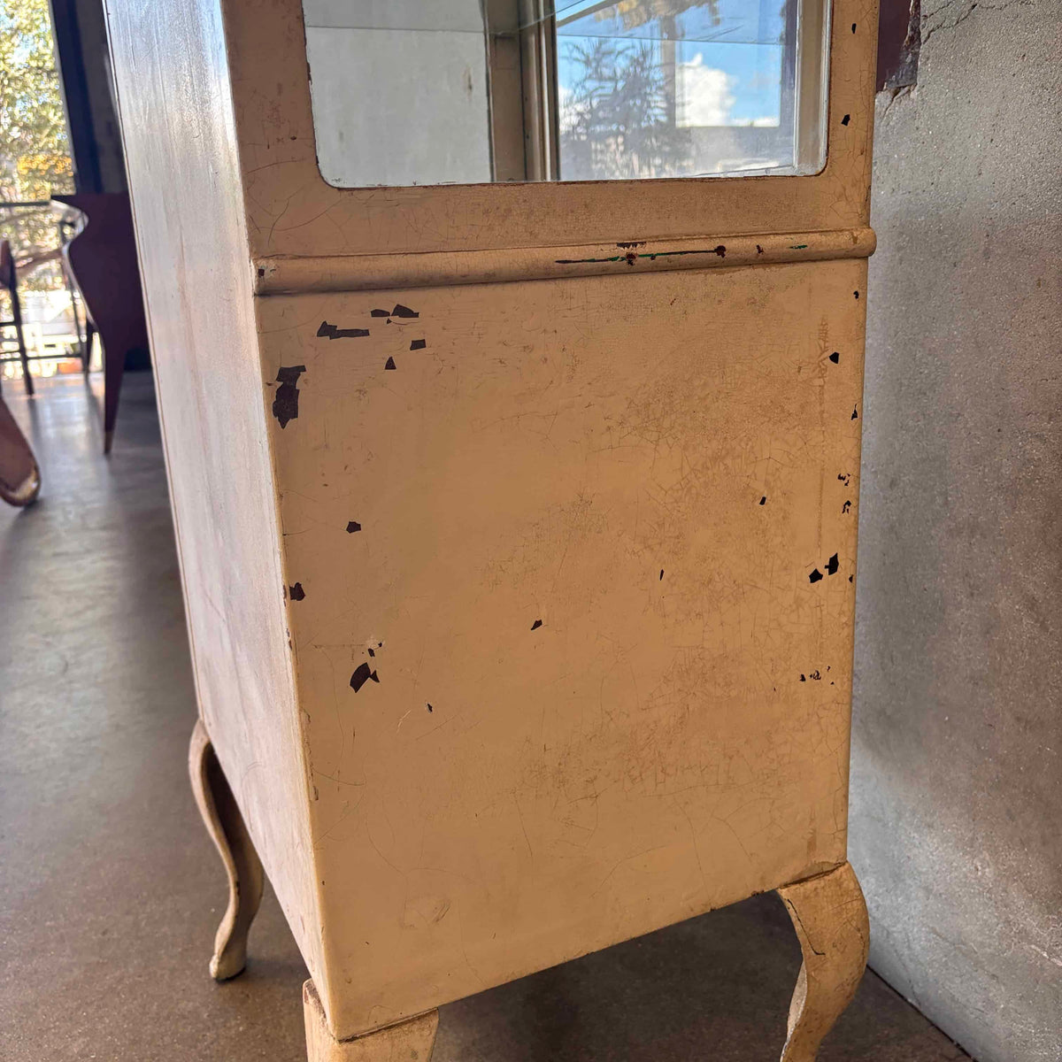 1920s Vintage Locking Doctor Medical Cabinet