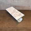 Vintage Post Modern Coffee Table. Glass And Faux Marble