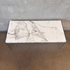 Vintage Post Modern Coffee Table. Glass And Faux Marble