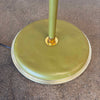 Mid Century Green And Gold Gooseneck Floor Lamp