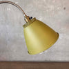 Mid Century Green And Gold Gooseneck Floor Lamp