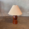 Vintage Studio Crafted Burlwood Table Lamp with 3 Way Socket