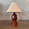 Vintage Studio Crafted Burlwood Table Lamp with 3 Way Socket