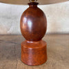 Vintage Studio Crafted Burlwood Table Lamp with 3 Way Socket