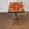 Tall California Tile Table With Iron Base