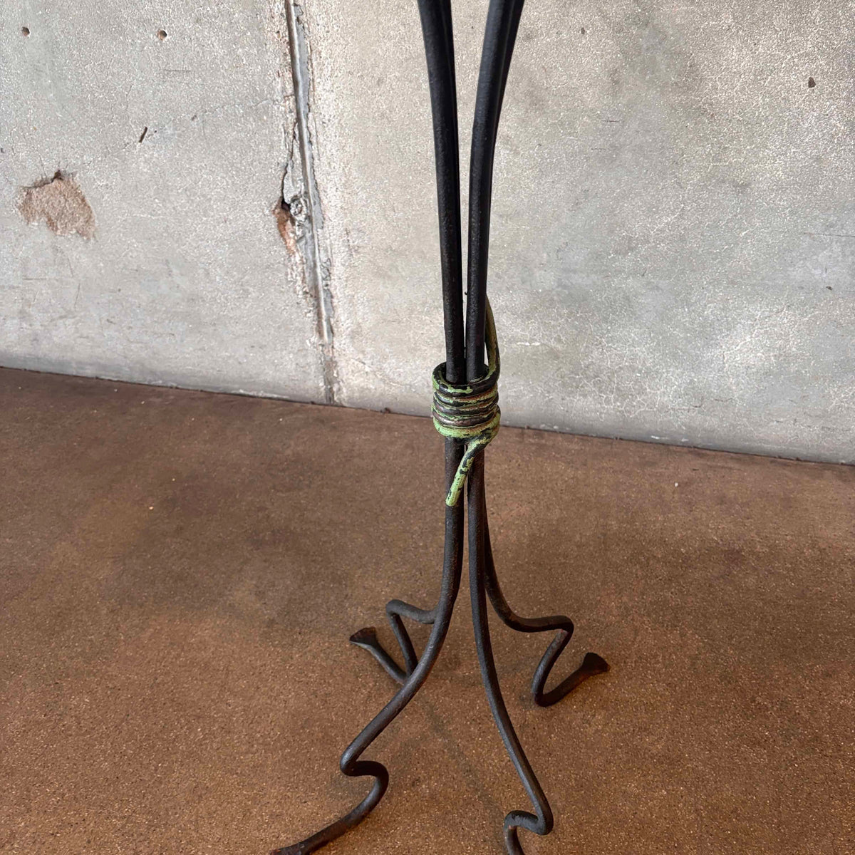 Tall California Tile Table With Iron Base