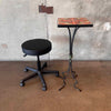 Tall California Tile Table With Iron Base