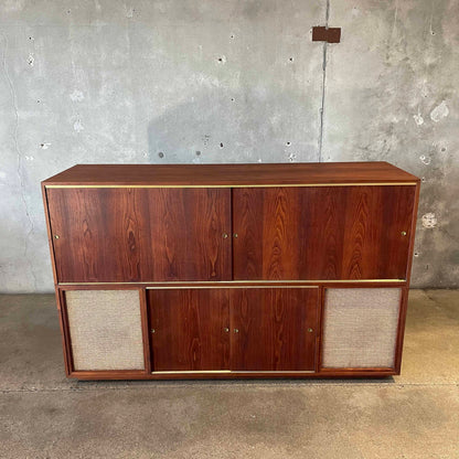 Mid Century Modern Walnut Stereo Cabinet