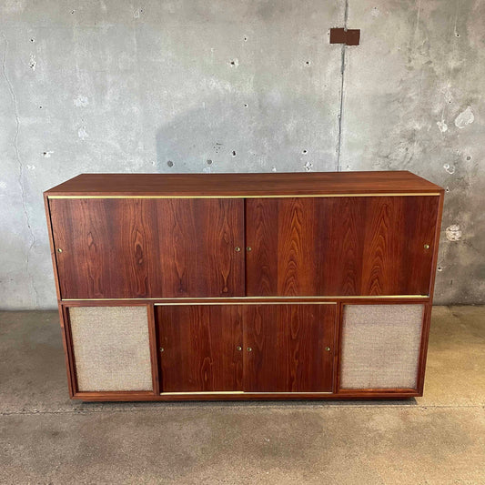 Mid Century Modern Walnut Stereo Cabinet
