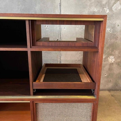 Mid Century Modern Walnut Stereo Cabinet